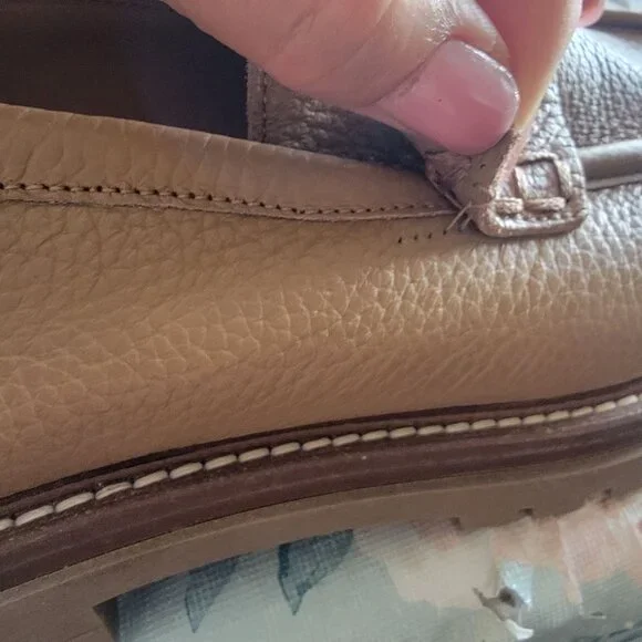 Reiss Beckton Loafer Womens 9 Beige Contemporary Y2K 90s Academia Preppy - Picture 10 of 10